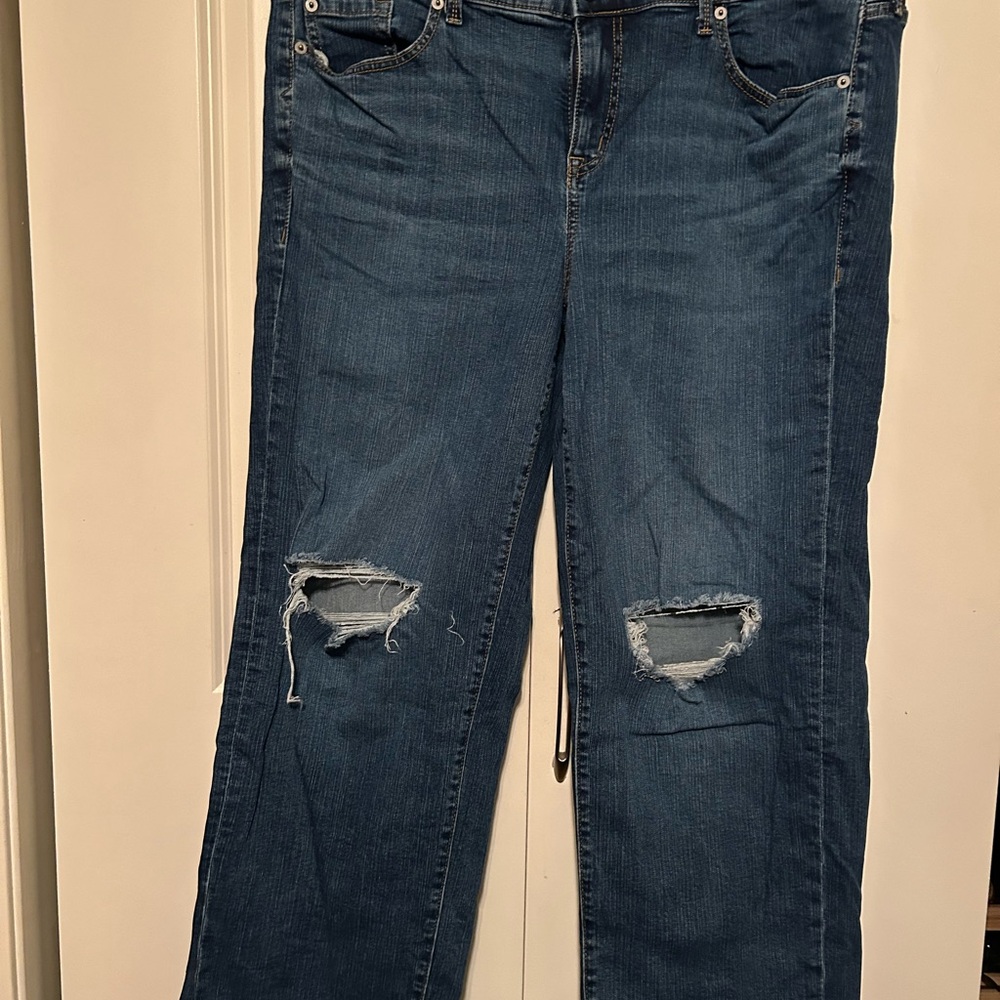 Torrid wide leg  Distressed Jeans 16